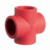 Cross piece Series: Red pipe PP-R FS Plastic welded sleeve 32mm